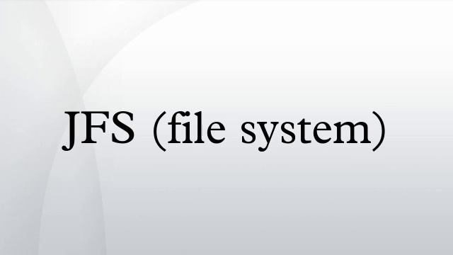 JFS (file system) смотреть онлайн