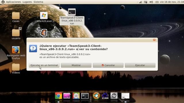 Tutorial de como descargar Team Speak 3 (TS3) para linux o ubuntu 10.04 (HD) смотреть онлайн