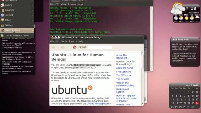 Ubuntu 10.04 new features and eyecandy смотреть онлайн