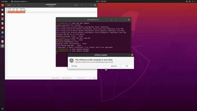 Upgrade ubuntu 20.04 to 20.10 without loosing data (Easiest Way) смотреть онлайн