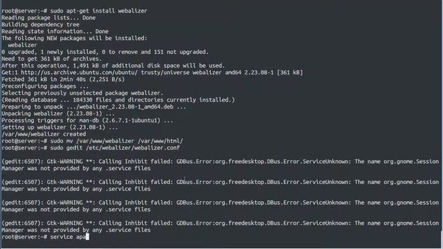 Webalizer installation on ubuntu LINUX смотреть онлайн