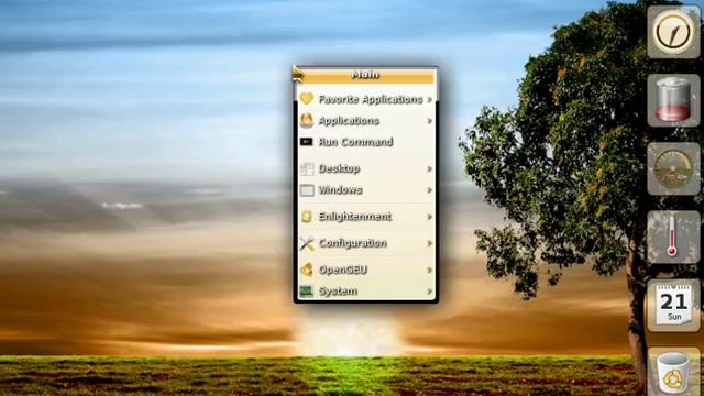 OpenGEU 8.04 Linux Desktop смотреть онлайн