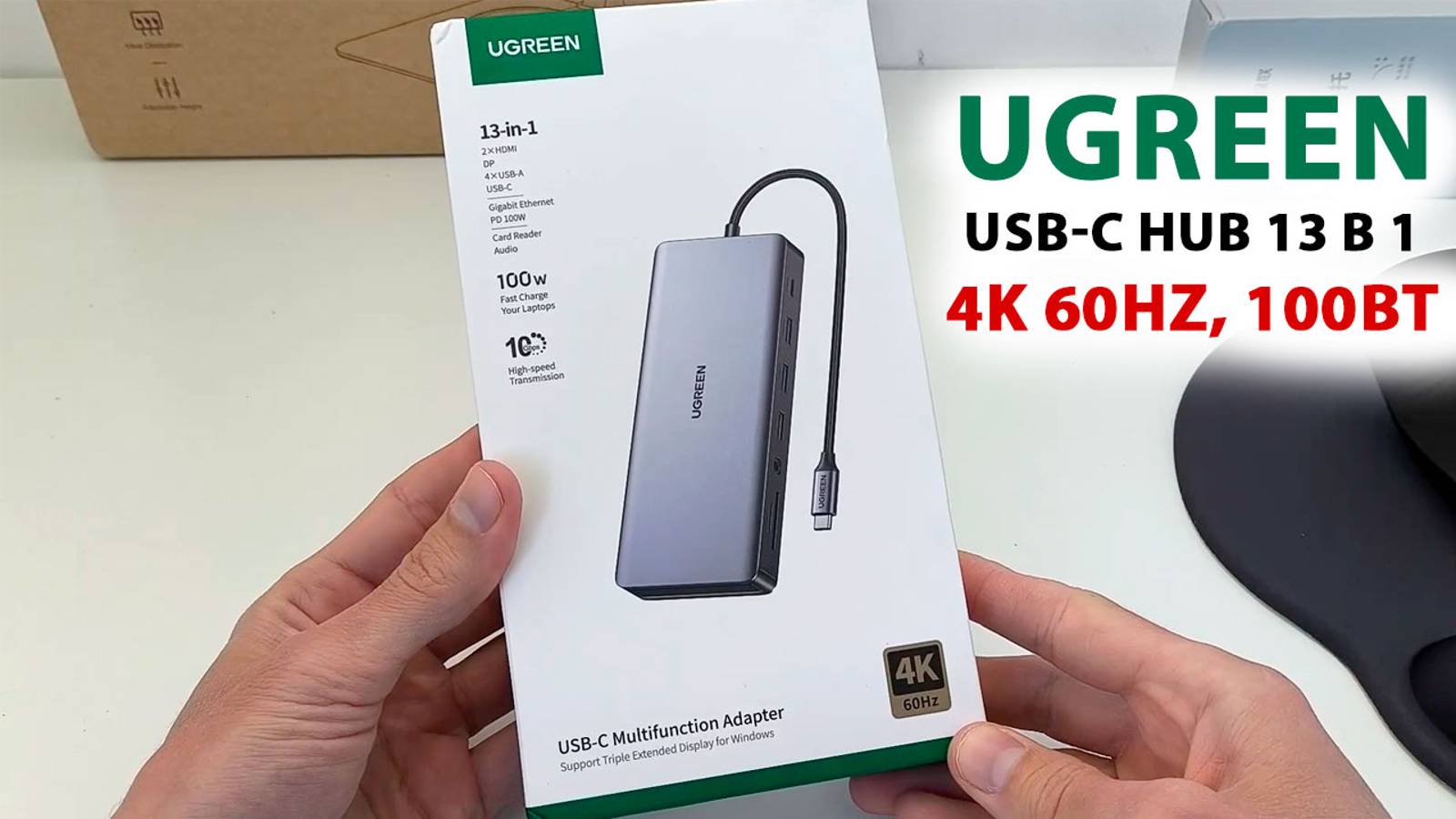 UGREEN USB-C HUB 13 в 1 - 4K 60Hz, 100Вт для НОУТБУКА и ПК Windows, macOS, Linux смотреть онлайн