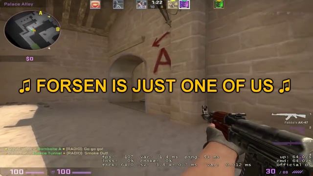 CS:GO FUNNIES #4: SINGING TO FORSEN SENPAI *_* смотреть онлайн