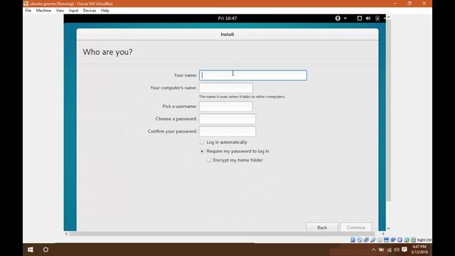 how to install ubuntu gnome 16.04 lts on virtual machine and Complete installation смотреть онлайн