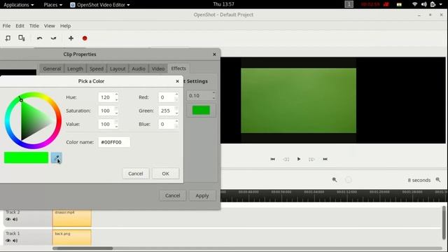 How to use Green Screen effect on OpenShot in kali linux and windows in hindi | #Adi Tech World смотреть онлайн