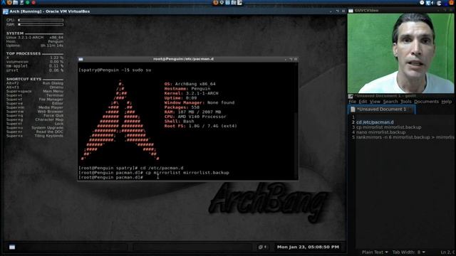 ArchBang Bootcamp Part 4: Update Mirrorlists смотреть онлайн
