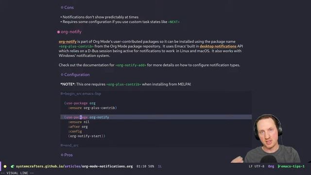Emacs Tips - How to Show Reminders for Org Mode Tasks смотреть онлайн
