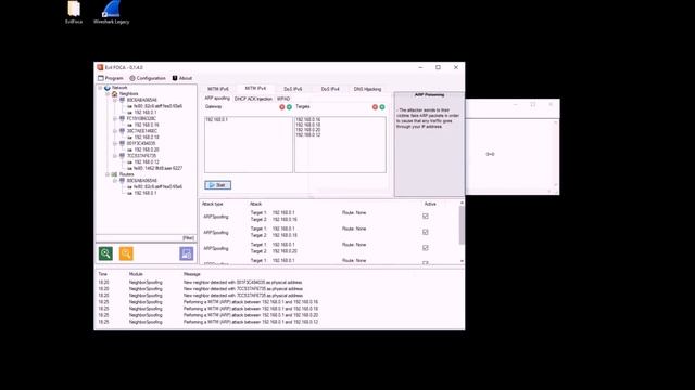 Sniffing Passwords, Usernames, and Web Pages Using Wireshark and Evil Foca смотреть онлайн