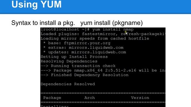 Linux yum installer смотреть онлайн