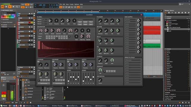 Tunefish - very tiny virtual analog synthesizer on LInux Mint смотреть онлайн