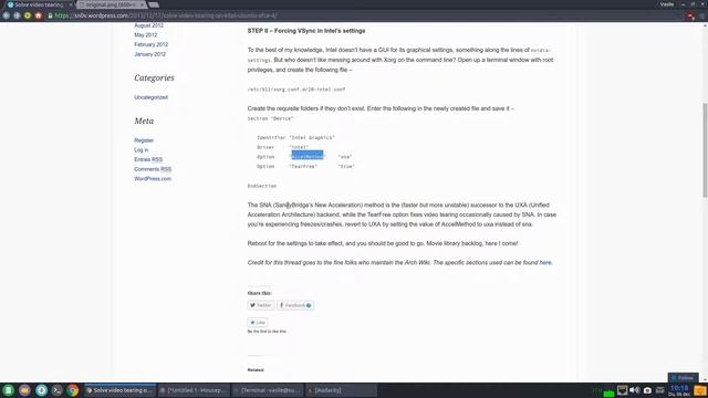 Tear Free Linux on Intel Graphics смотреть онлайн