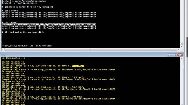 Linux tip: How to test disk speed using dd command смотреть онлайн