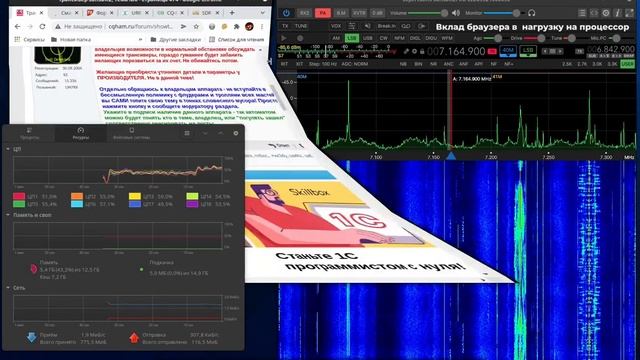 ExpertSDR3 "click" Windows vs Linux смотреть онлайн