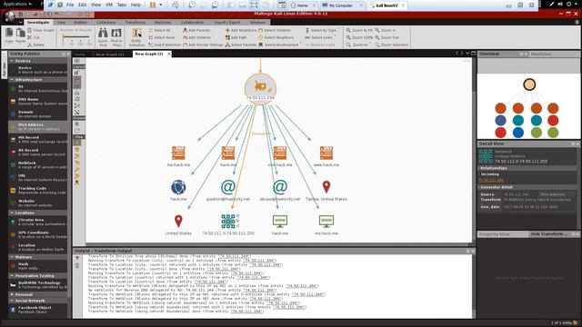 maltego information gathering IN hindi part-2 secure-r.in смотреть онлайн