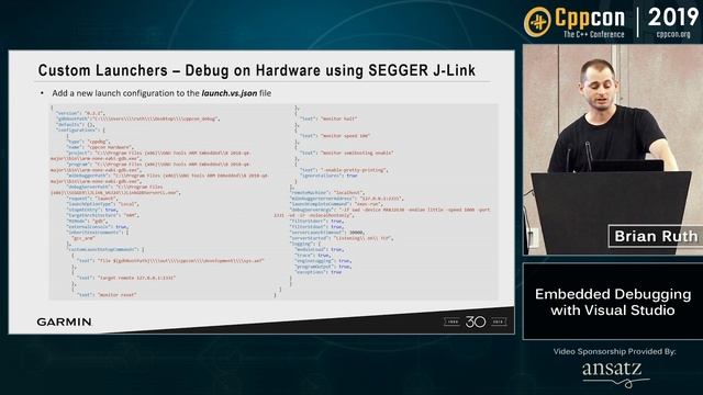 Embedded Debugging with Visual Studio - Brian Ruth - CppCon 2019 смотреть онлайн