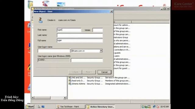 iCare Center: Huong dan tao User tren Windows Server 2008 R2 смотреть онлайн
