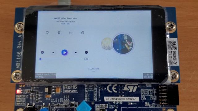 LVGL on STM32H747I-Disco смотреть онлайн