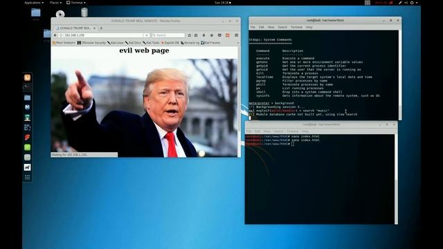 kali linux metasploit custom Malicious Web Page ft Donald Trump смотреть онлайн