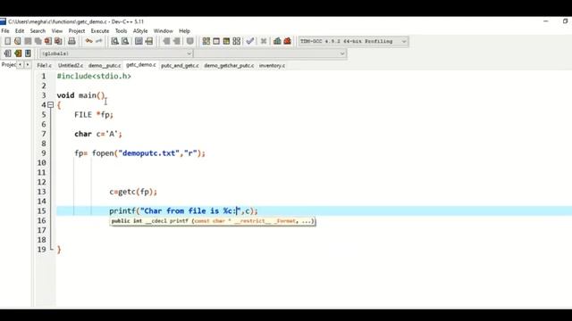 File Handling in C Programming :Megha Nayak смотреть онлайн