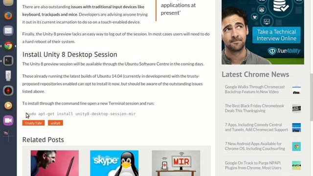 Linux #1 how to install unity 8 in ubuntu 14.04 смотреть онлайн