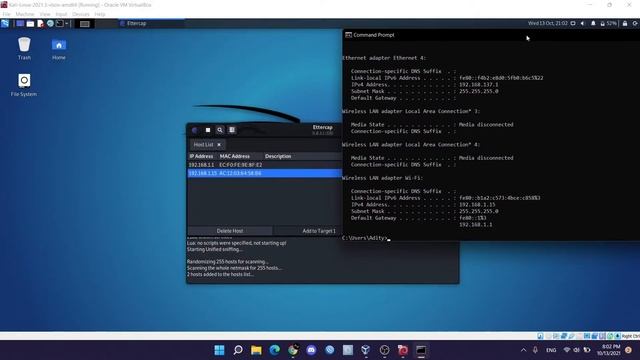 SNIFFING DENGAN MENGGUNAKAN ETERCAP PADA KALI LINUX смотреть онлайн