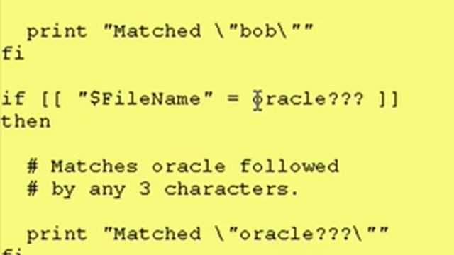 Intro To Korn Shell - Lesson 7b - Pattern Matching смотреть онлайн