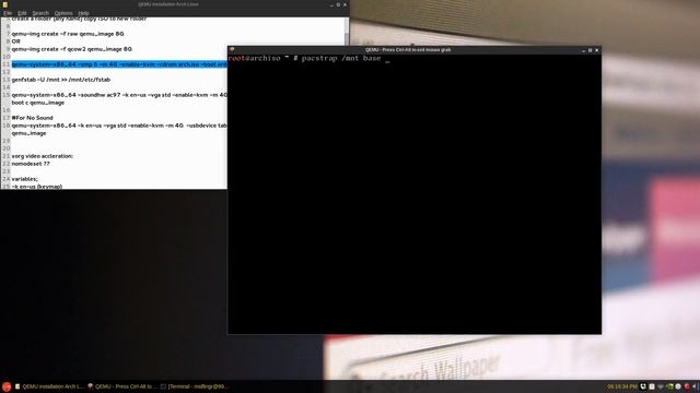 QEMU + Arch Linux смотреть онлайн
