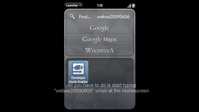 Quicker Way to Put Palm Pre Into DevMode смотреть онлайн