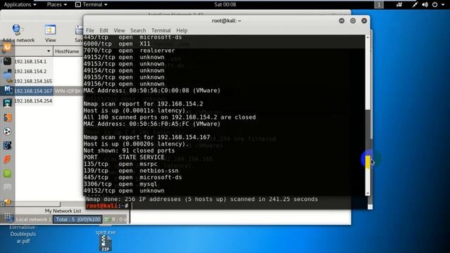 Information Gathering in KaliLinux 4th lecture use Nmap استخدام اداة Nmap لجمع المعلومات محاضرة 4 смотреть онлайн