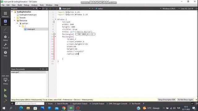 QT\QML Loading Animation смотреть онлайн