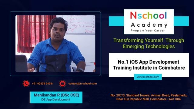 iOS App Development Training | iOS Mobile App Development Course | NSCHOOL Academy #coimbatore #gob смотреть онлайн