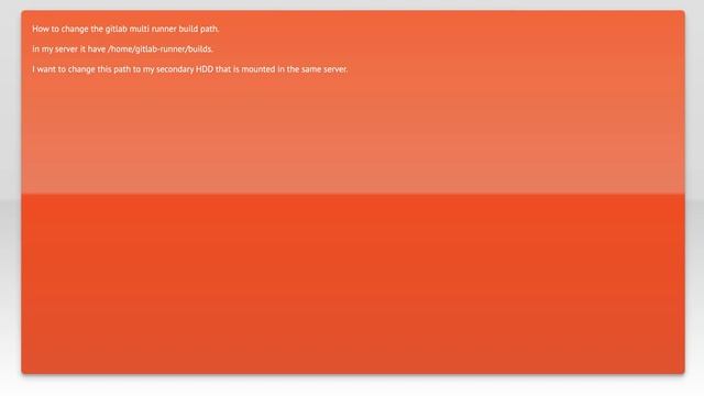 how to change gitlab-ci runner build path смотреть онлайн
