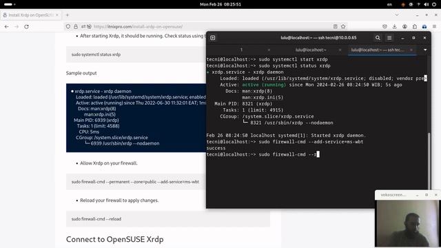 xrdp setup on openSUSE смотреть онлайн