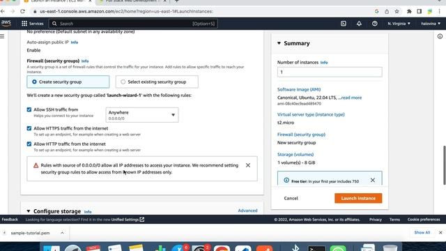 Tutorial Install Ubuntu Server EC2 Amazon Web Service (AWS) смотреть онлайн