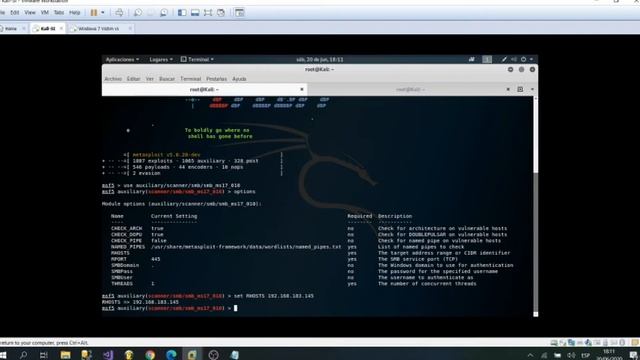 EternalBlue - Doublepulsar - Tutorial con Metasploit смотреть онлайн