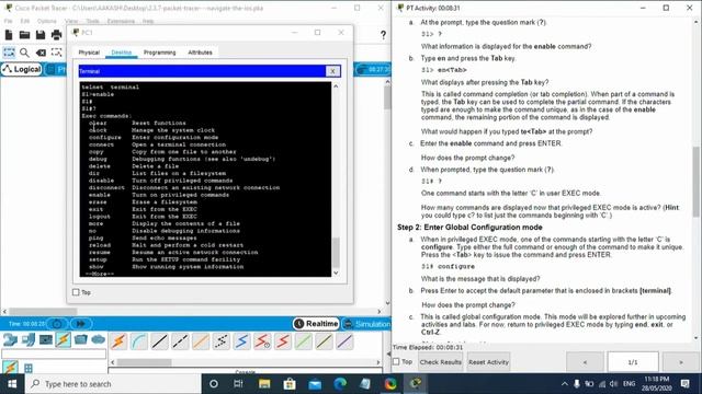 2.3.7 packet tracer navigate the ios | Nepal IT Tech смотреть онлайн