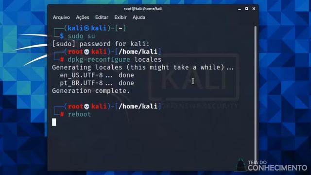 Como Alterar o Idioma do Sistema Operacional Kali Linux do Inglês para o Português. смотреть онлайн