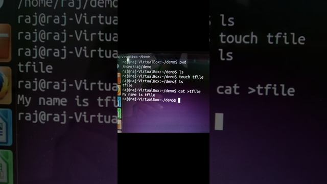 Linux- touch, cat , rm command смотреть онлайн