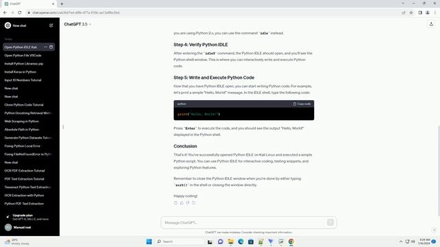 how to open python idle in kali linux смотреть онлайн
