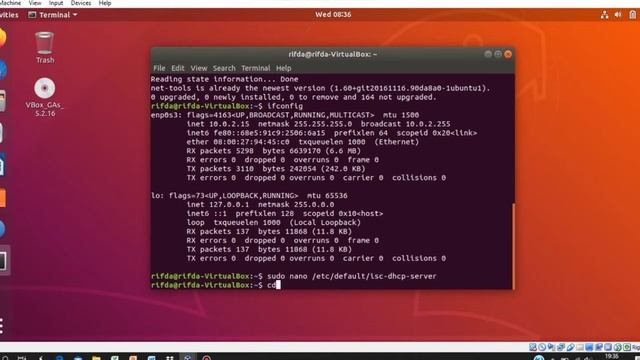 konfigurasi dhcp server ubuntu смотреть онлайн