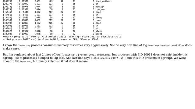 Understanding OOM killer logs смотреть онлайн