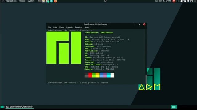 Manjaro Mate for the Pi4 is Phenomenal! смотреть онлайн