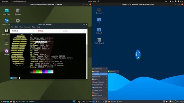 Linux Lite 5.8 vs Lubuntu 21.10 смотреть онлайн