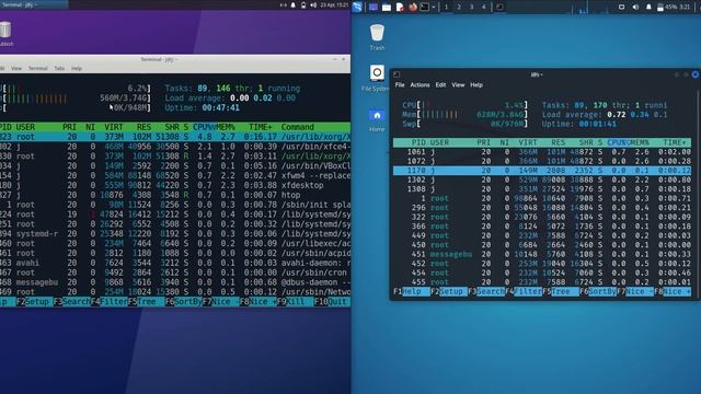Xubuntu 22.04 vs Kali Linux 2022 (XFCE): RAM Usage смотреть онлайн