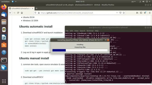 1.1 SchoolRISCV software install (ru) - Ubuntu 18.04 смотреть онлайн