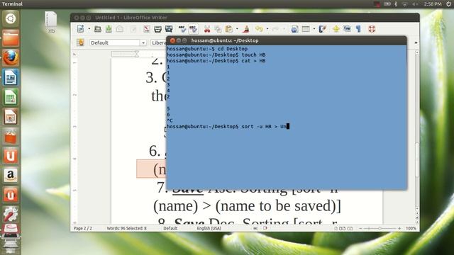 Ubuntu Tutorial (4) : How to sort some numbers in a file created & save results in another file. смотреть онлайн