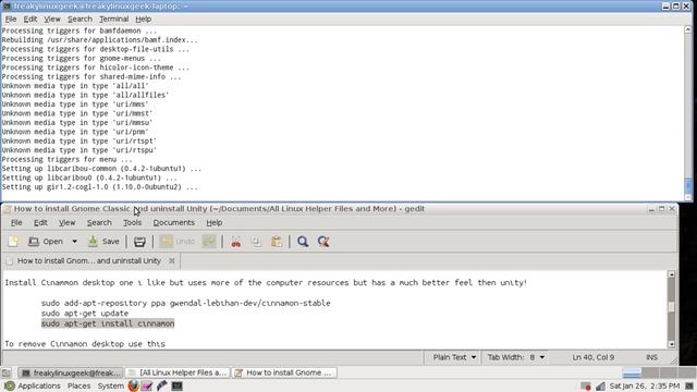 Installing Cinnamon Desktop into Ubuntu 12.04LTS смотреть онлайн