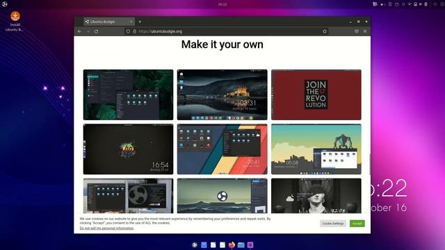 Ubuntu Budgie 22.10 Kinetic Kudu Desktop Tour смотреть онлайн