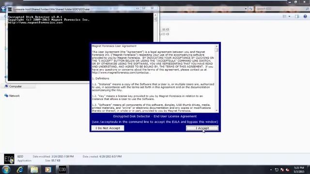 Encrypted Disk Detector